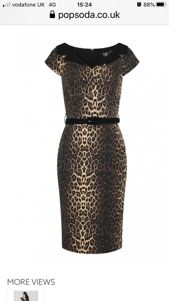 Leopard print pencil 2024 dress