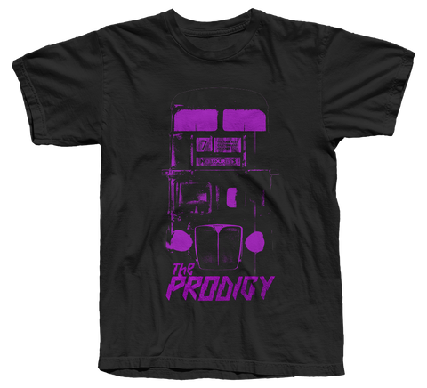 The Prodigy - No Tourists Album Purple Bus Officially Licensed Tee
