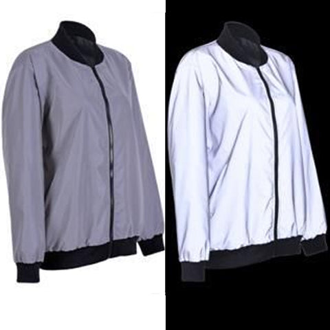 Reflective Bomber Jacket
