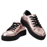 T.U.K -  Rose Gold Wingtip Casbah Creeper