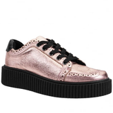T.U.K -  Rose Gold Wingtip Casbah Creeper