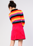 Glamorous - Stripe Frill Neck Jumper
