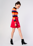 Glamorous - Stripe Frill Neck Jumper