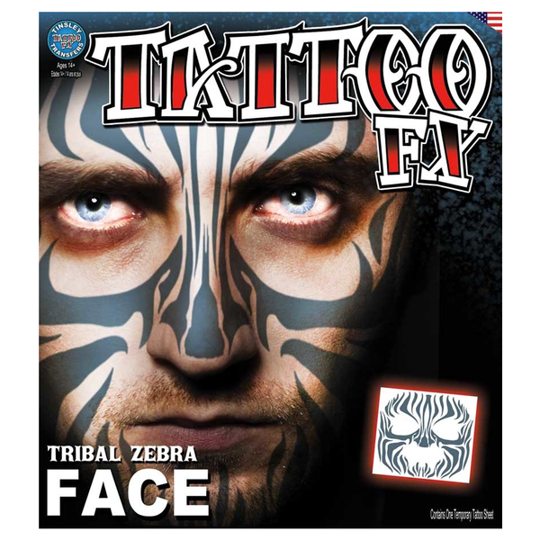Tinsley Transfers - FX Tattoo Tribal Zebra